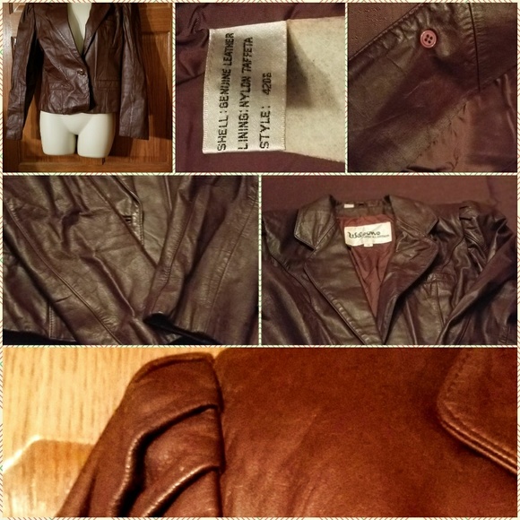 Vintage women's  Wilson Leather Jacket sz 12 - Picture 3 of 5